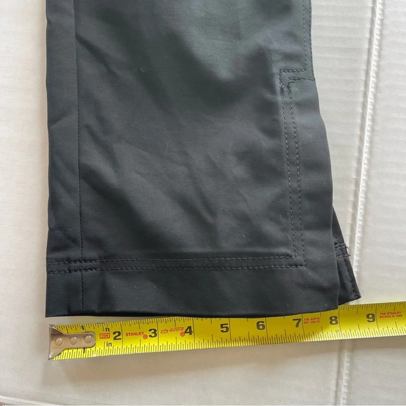 Banana Republic Women's Martin Fit Black Flat Front Capri Crop Pants Size 4 - Picture 9 of 13